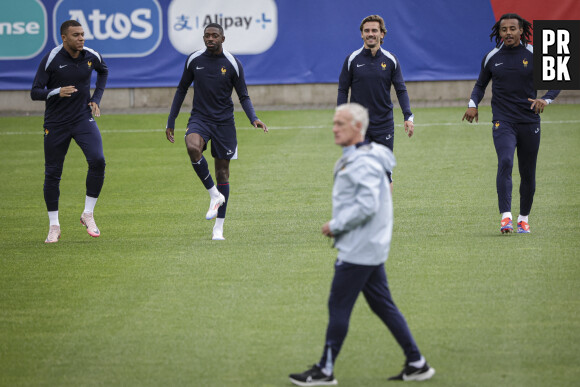 Entraînement des Bleus avant le match contre l'Autriche en Allemagne, le 16 juin 2024. © Elyxandro Cegarra/Panoramic/Bestimage