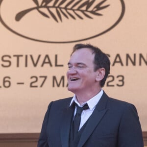 Quentin Tarantino - Montée des marches du film " Elémentaire " pour la cérémonie de clôture du 76ème Festival International du Film de Cannes, au Palais des Festivals à Cannes. Le 27 mai 2023 © Olivier Borde / Bestimage 