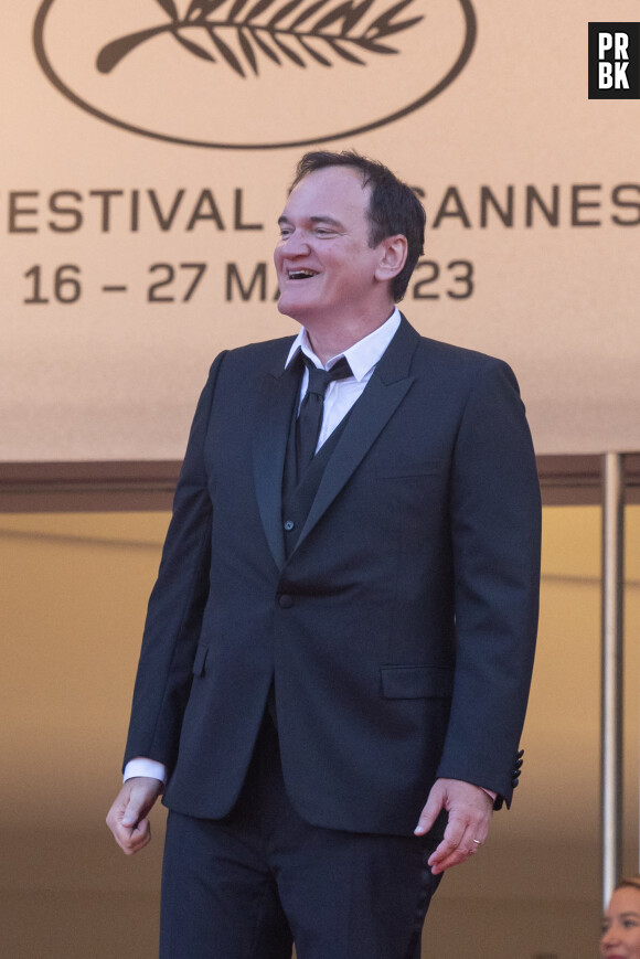 Quentin Tarantino - Montée des marches du film " Elémentaire " pour la cérémonie de clôture du 76ème Festival International du Film de Cannes, au Palais des Festivals à Cannes. Le 27 mai 2023 © Olivier Borde / Bestimage 