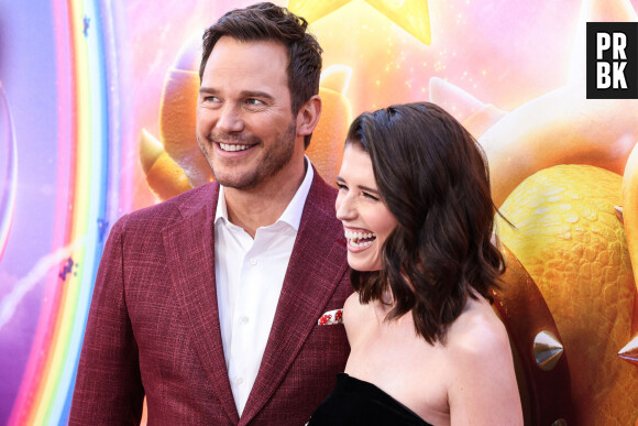 Chris Pratt et Katherine Schwarzenegger à la première du film "The Super Mario Bros" à Los Angeles, le 1er avril 2023. 