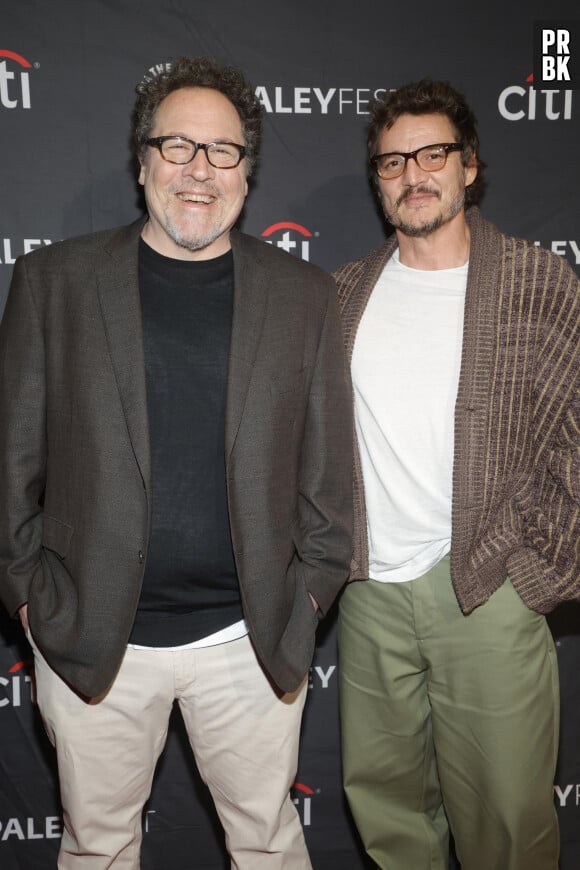 Jon Favreau and Pedro Pascal - Projection du film "The Mandalorian" lors du PaleyFest 2023 au Dolby Theatre à Hollywood, États Unis le 31 Mars 2023.