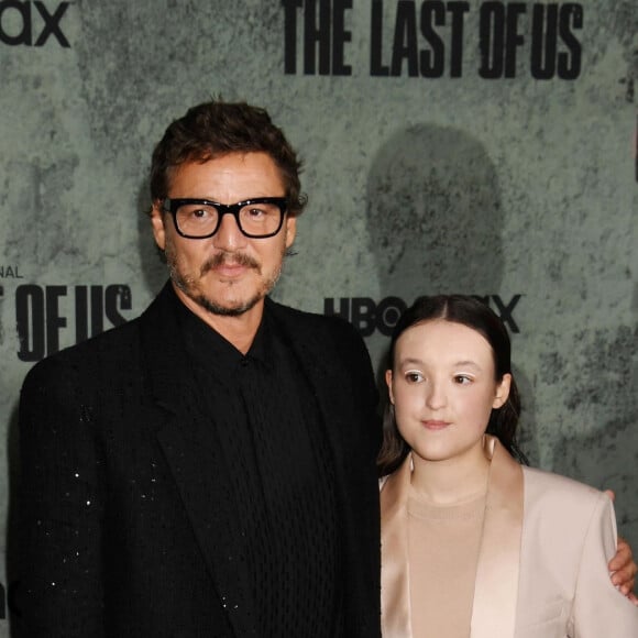 Pedro Pascal, Bella Ramsey à la première de la série "The Last of Us" de HBO au Regency Village à Los Angeles le 9 janvier 2023.