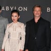 Matthew Plouffe, Olivia Hamilton, Jovan Adepo, Damien Chazelle, Li Jun Li et Brad Pitt à la première du film "Babylon" au cinéma Le Grand Rex à Paris, France, le 14 janvier 2023. © Coadic Guirec/Bestimage