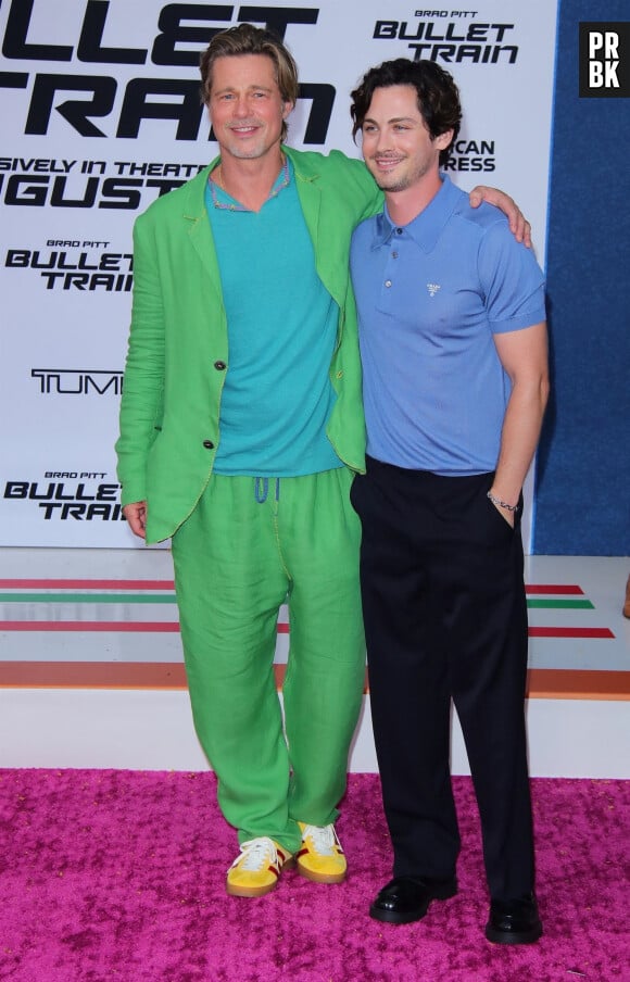 Brad Pitt, Logan Lerman à la première du film "Bullet Train" à Los Angeles.