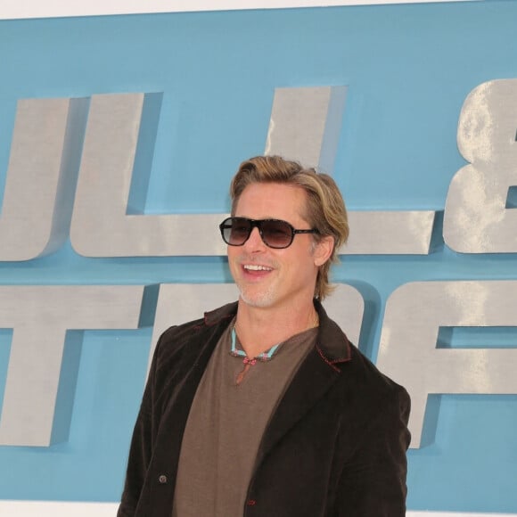 Brad Pitt à la première du film "Bullet Train" à Londres.