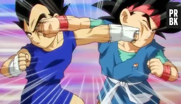 Vegeta Junior et Goku Junior.