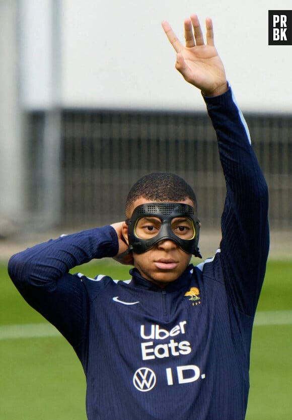 Kylian Mbappe à l'entrainement durant l'Euro 2024 © Imago/Panoramic/Bestimage