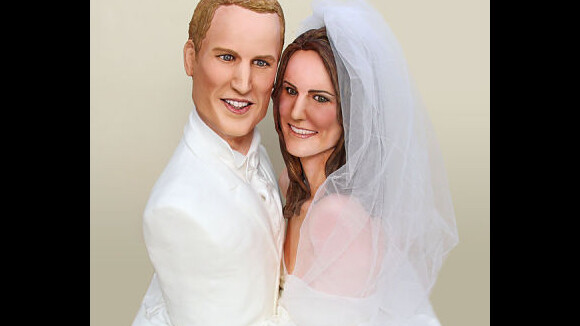 Kate Middleton et Prince William ... Un gâteau de mariage à leur effigie (PHOTO)
