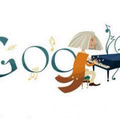 Doodle du jour : Google fête les 200 ans du musicien Franz Liszt