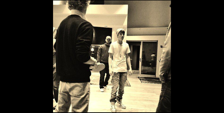 Cody Simson et Justin Bieber en studio