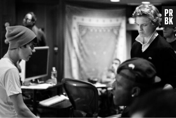 Justin Bieber et Cody Simpson en studio