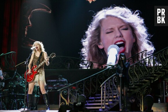 Taylor Swift, en plein concert