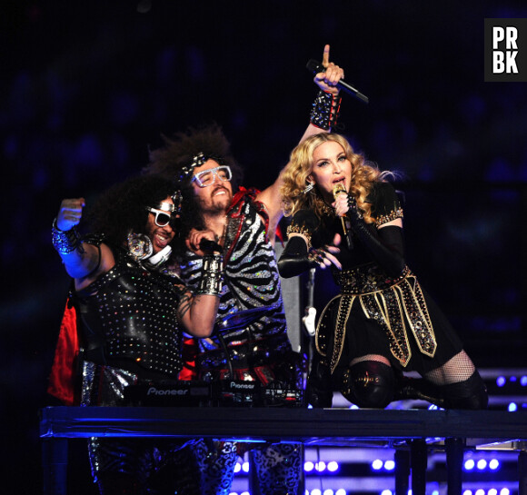 Madonna et les LMFAO sur scène