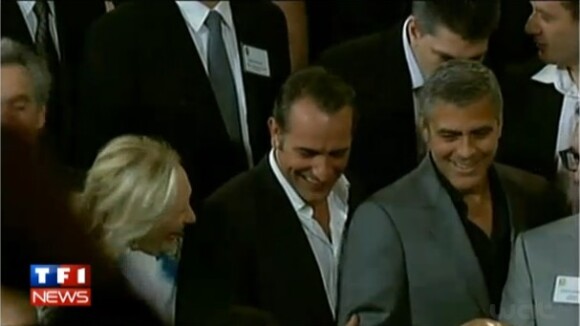 Jean Dujardin et George Clooney : les meilleurs ennemis se marrent ! (VIDEO)