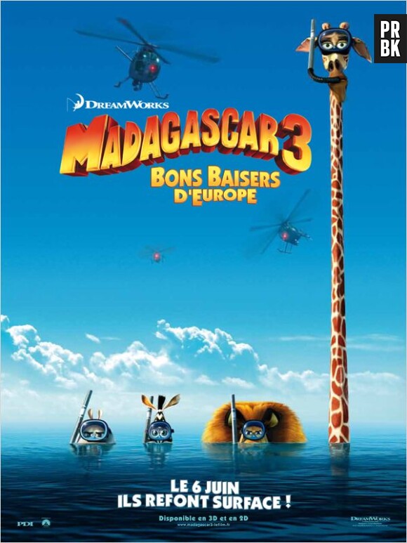 Madagascar 3, ils reviennent au cinéma le 6 juin 2012