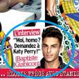 La couv du magazine Public avec Baptiste Giabiconi qui parle de Katy Perry