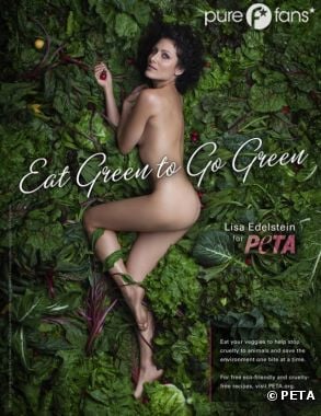 Lisa Edelstein, l'ex star de Dr House pose nue pour la PETA