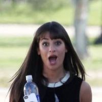 Glee saison 3 : Lea Michele comme sur un nuage, merci Cory Monteith ? (PHOTOS)