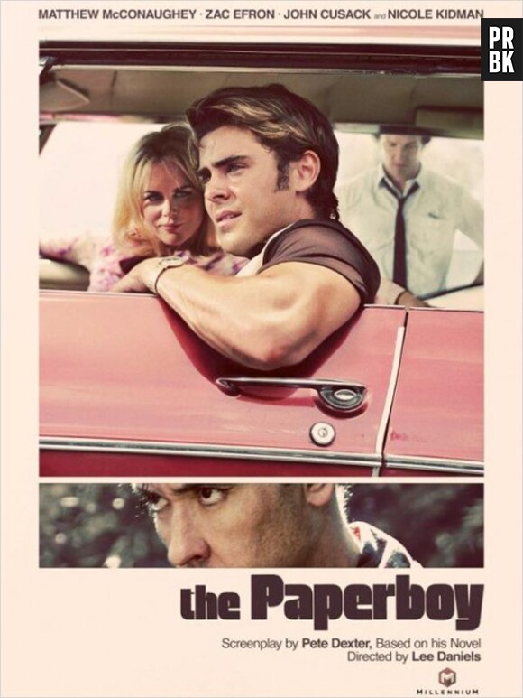 L'affiche de The Paperboy avec Zac Efron