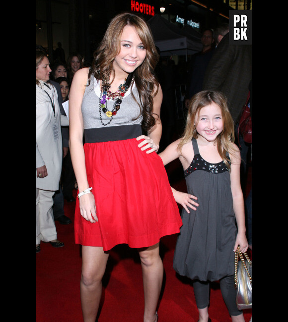 Miley et sa petite soeur Noah