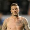 David Beckham : du muscle et des tatouages !