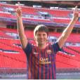 Le double de Lionel Messi présenté à Wembley