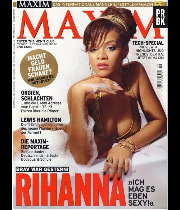 Rihanna allume les lecteurs en Une de Maxim
