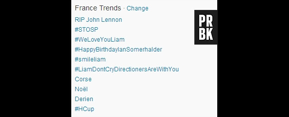 Liam Payne soutenu par ses fans sur Twitter !