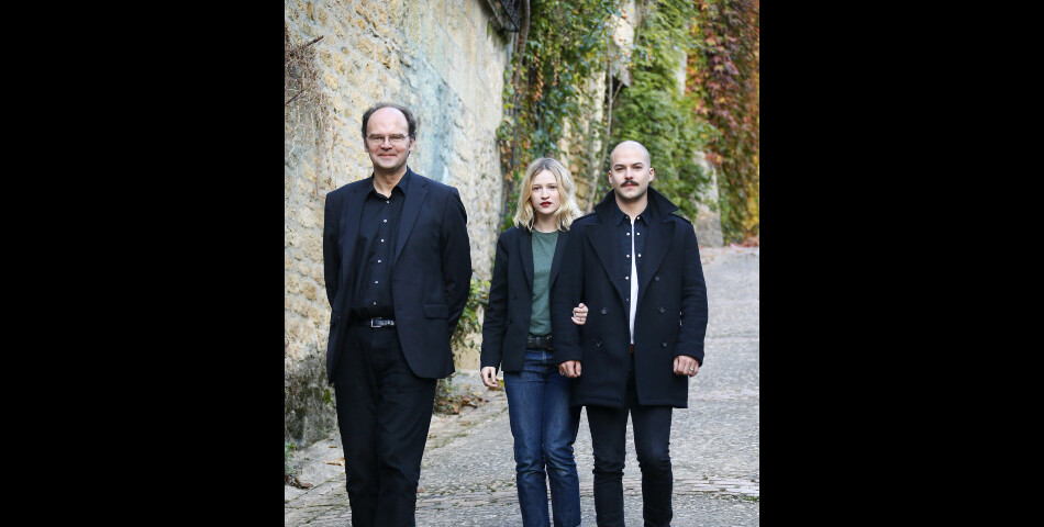 Marc-André Grondin et Christa Théret accompagnés de Jean-Pierre Améris le réalisateur