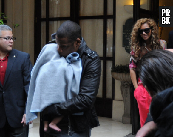 Beyoncé et Jay-Z protègent Blue Ivy des photographes