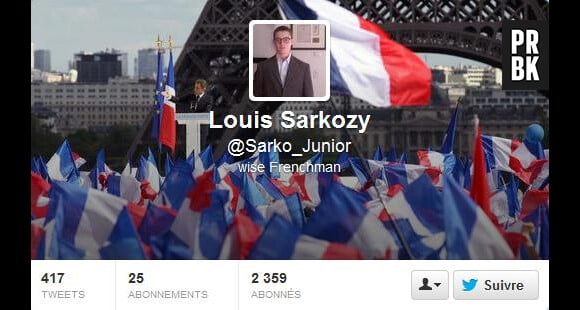 Sarko_Junior est sur Twitter depuis cette semaine !