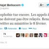 Najat Belkacem, la ministre des droits des femmes, n'a pas tardé à réagir sur Twitter.