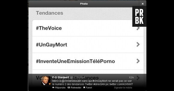 Sur Twitter, le hashtag #ungaymort figurait parmi les trending-topics.