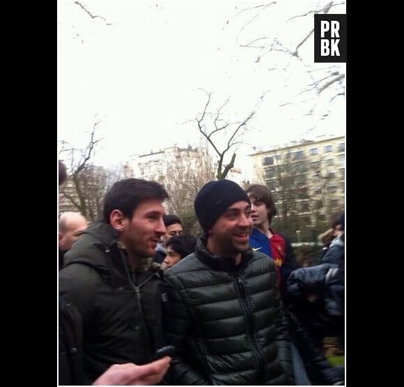 Lionel Messi et Xavi débarquent à Neuilly