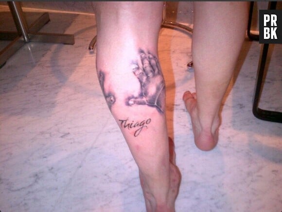 Matias Messi poste une photo du nouveau tatouage de son frère Lionel le 20 mars 2013