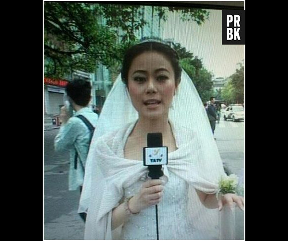 Une mariée couvre le séisme chinois