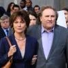 Gérard Depardieu et Jacqueline Bisset sur le tournage du film consacré à DSK