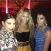 Kim Kardashian avec Beyoncé et Solange Knowles, au MET Ball 2013 le 6 mai à New-York