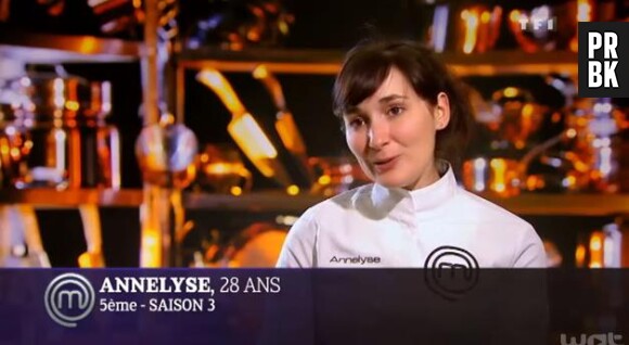 Annelyse est arrivé à la dernière épreuve aux côtés de Pierre et Virginie dans Masterchef sur TF1.