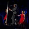 Neil Patrick Harris en plein tour de magie pendant les Tony Awards 2013