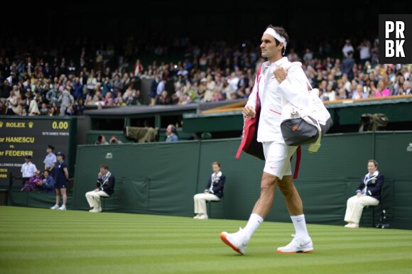 Roger Federer, le 24 juin 2013 pendant le tournoi de Wimbledon