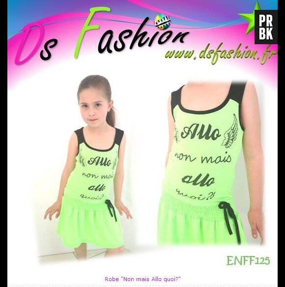 Nabilla Benattia a désormais son "non mais allo quoi" imprimé sur une robe pour petites filles