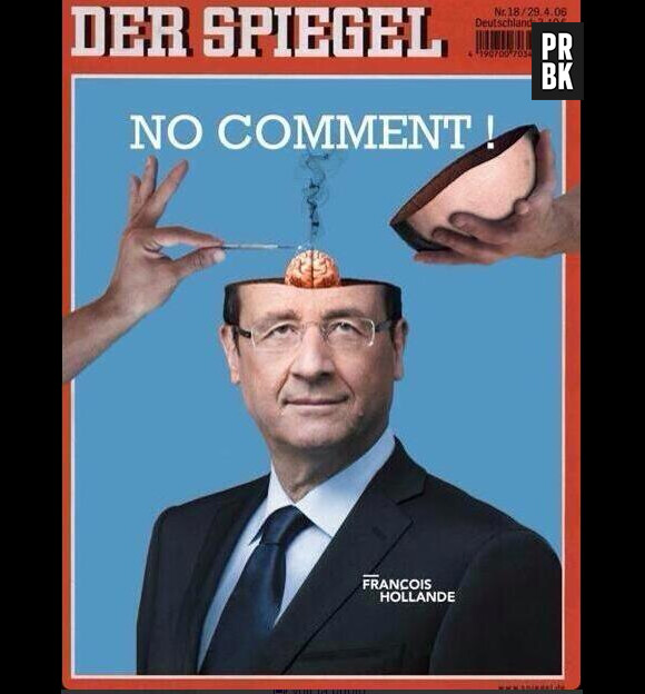 Un fausse Une du Der Spiegel avec François Hollande berne Twitter