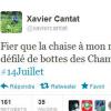 Le tweet anti-14 juillet de Xavier Cantat