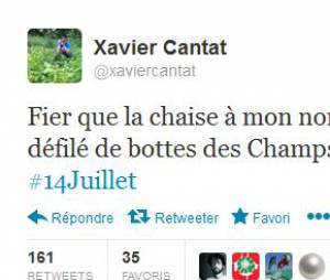 Le tweet anti-14 juillet de Xavier Cantat