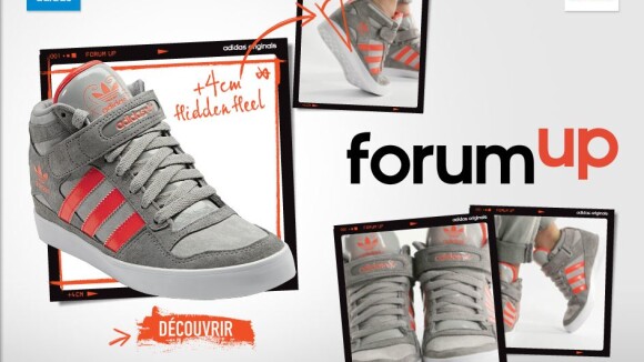 Adidas : Forum Up, des baskets compensées... aux talons amovibles