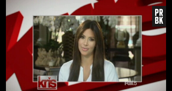 Kim Kardashian se dévoile post-grossesse, le 2 août 2013 dans "Kris"