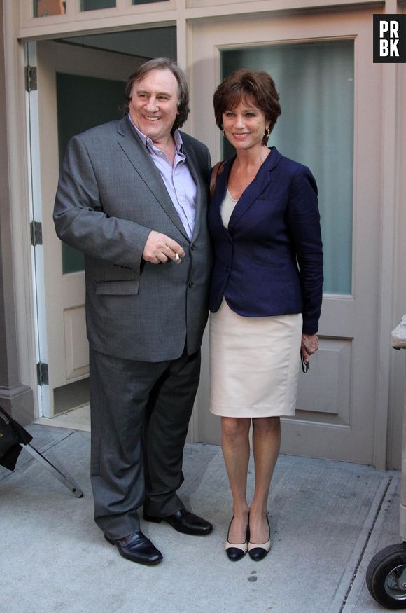 Gérard Depardieu en tournage en France pour un film sur le foot