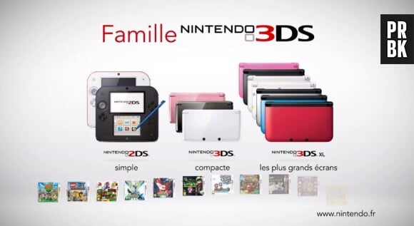 La Nintendo 2DS est disponible en deux coloris