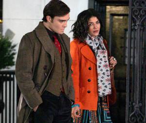 Ed Westwick et Jessica Szohr sur le tournage de Gossip Girl